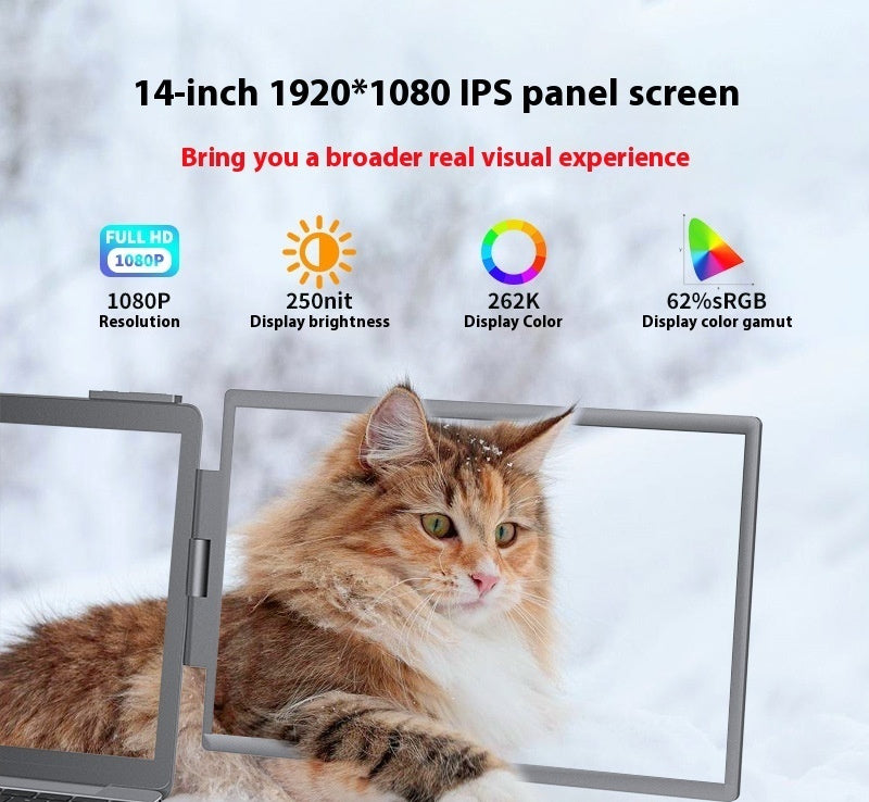 LYXOS® Workstation Pro | 14" Triple Screen Laptop Extender for Productivity