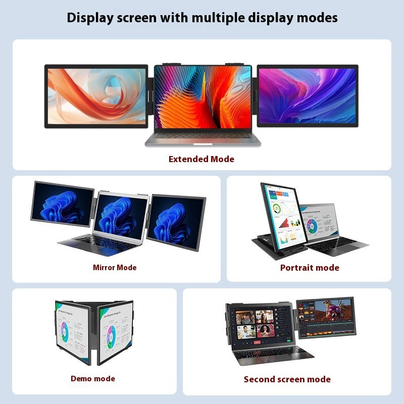 LYXOS® Workstation Pro | 14" Triple Screen Laptop Extender for Productivity