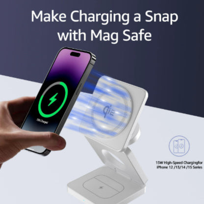 LYXOS® MagFold Ultra | 3-in-1 Magnetic Qi2 Wireless Charging Station